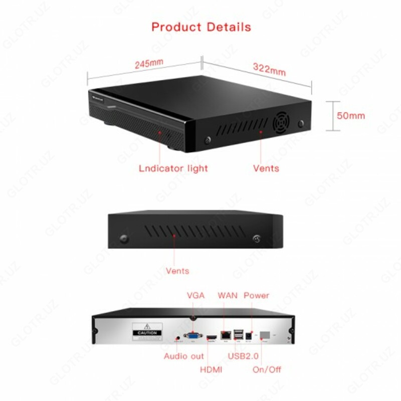  N8236 36-Канальный NVR аудио выход HD видеорегистратор Только в розницу