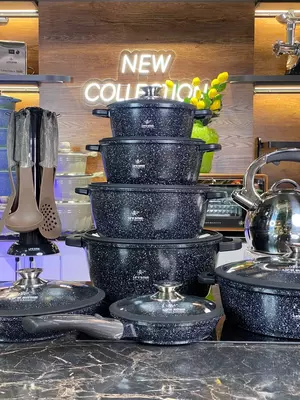 Набор кастрюль с гранитным покрытием от Life Smile