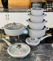 Набор кастрюль с гранитным покрытием от Life Smile