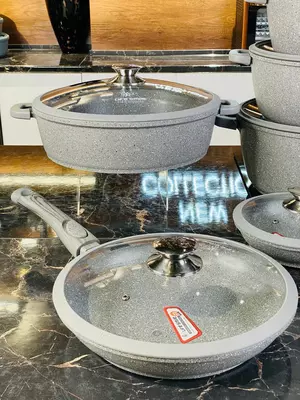 Набор кастрюль с гранитным покрытием от Life Smile