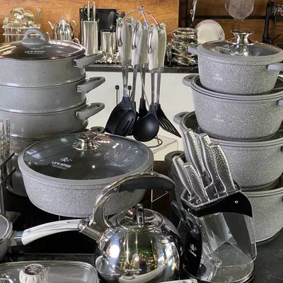 Набор кастрюль с гранитным покрытием от Life Smile