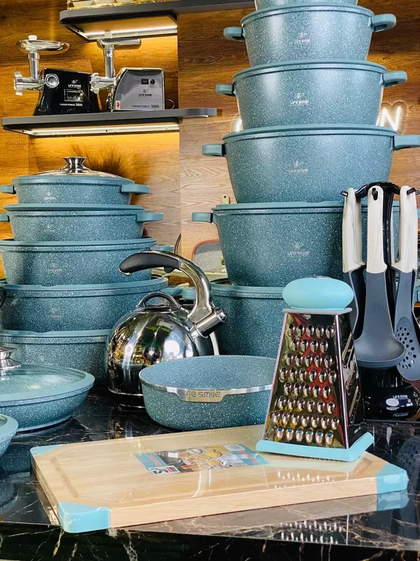 Набор кастрюль с гранитным покрытием от Life Smile