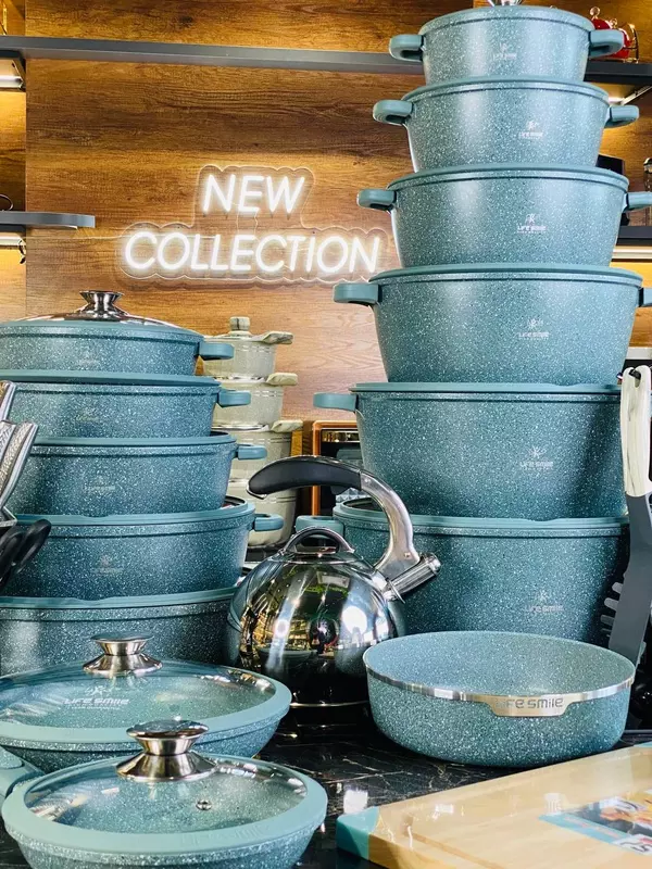 Набор кастрюль с гранитным покрытием от Life Smile