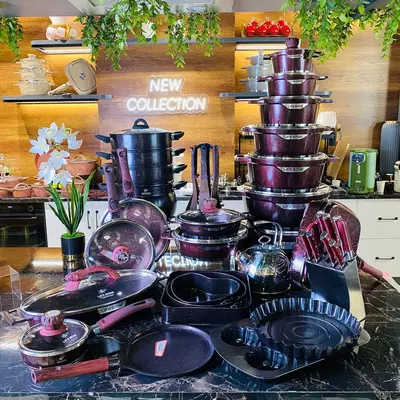 Набор кастрюль с гранитным покрытием от Life Smile