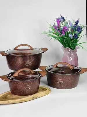 Набор кастрюль с гранитным покрытием от Life Smile