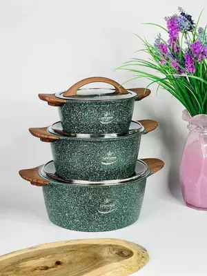 1 150 000 сум / шт. Набор кастрюль с гранитным покрытием от Life Smile