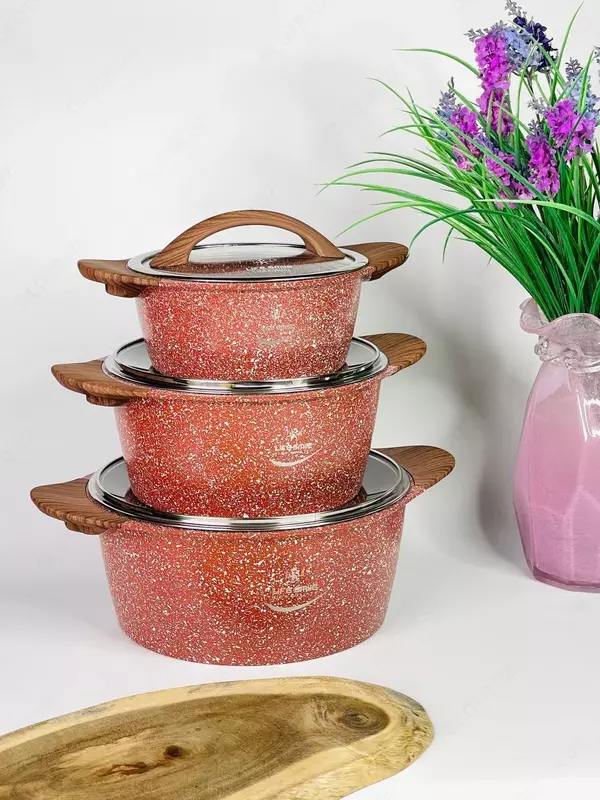 1 150 000 сум Набор кастрюль с гранитным покрытием от Life Smile