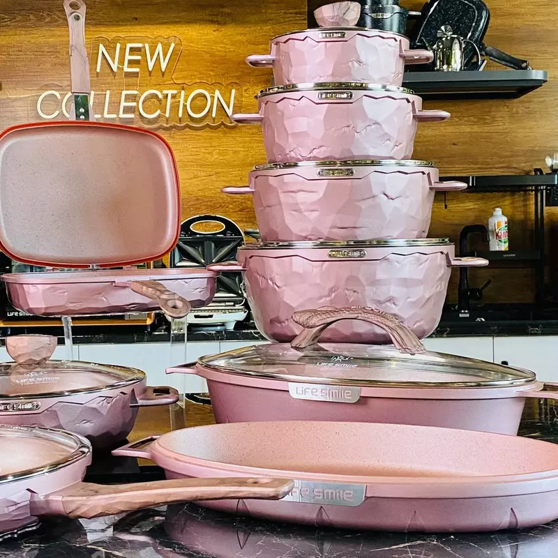 Набор кастрюль с гранитным покрытием от Life Smile