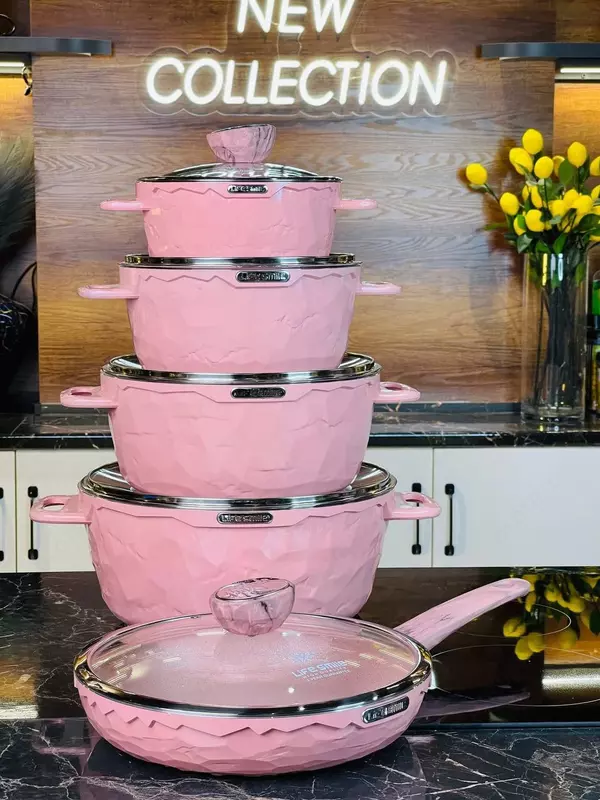 Набор кастрюль с гранитным покрытием от Life Smile