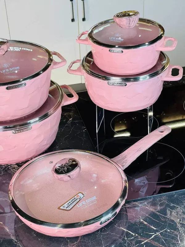 Набор кастрюль с гранитным покрытием от Life Smile