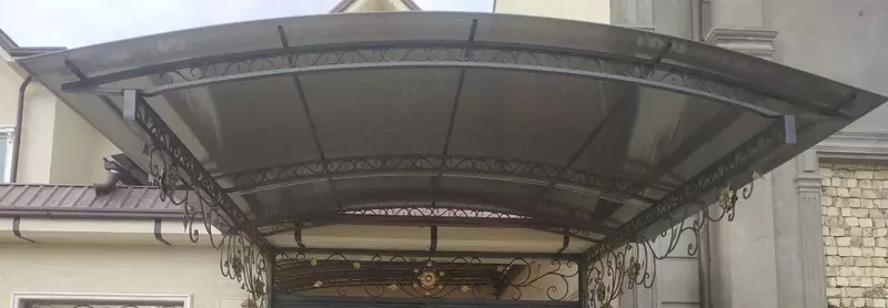 Металлический кованый навес. Модель № 3
