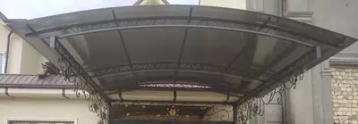 Металлический кованый навес. Модель № 3