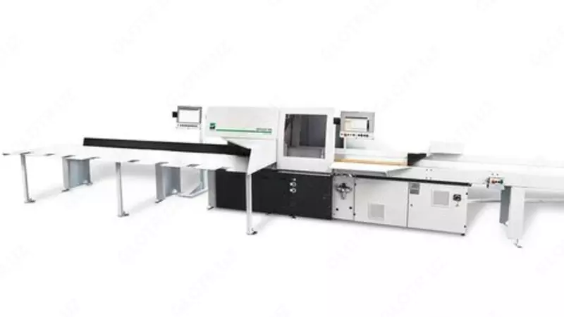 WEINIG OptiCut S 90 XL - Торцовочная пила с позиционирующим толкателем