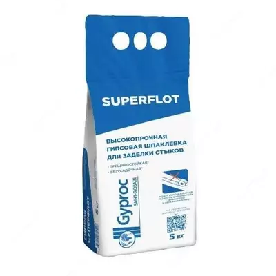 GIPROC SUPERFLOT bo'g'inlar/tikuvlar uchun yuqori mustahkam gipsli shlak