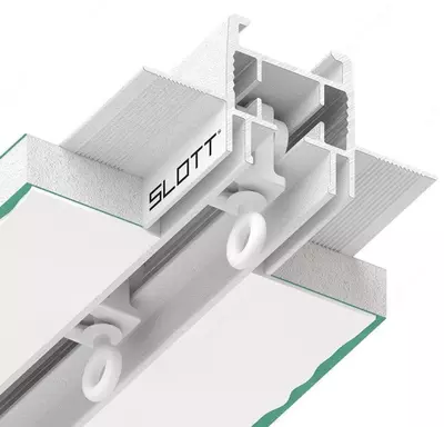 Pardalar uchun gipsokarton (gipsokarton) uchun bir qatorli yashirin korniş
