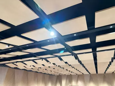 Akustik shovqinni yutuvchi panellar (vertikal shift) Chakana savdo