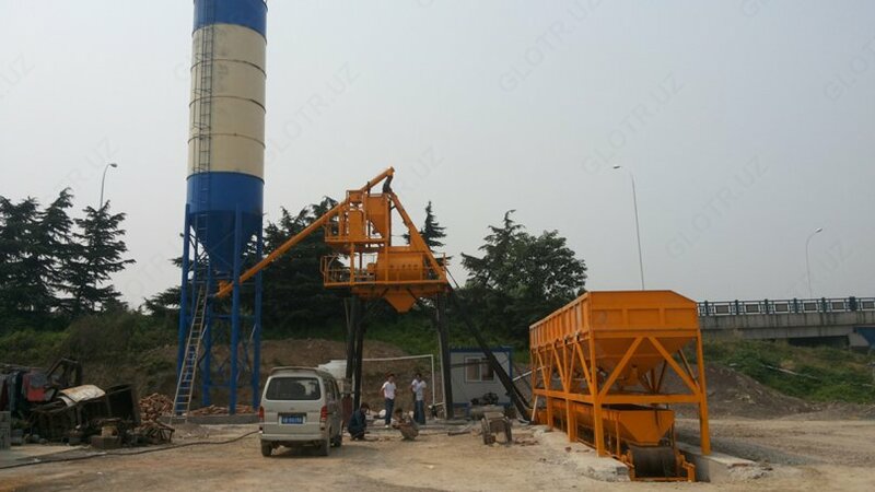 Бетонный завод HZS25  25 м3/h Бетоносмесительная Установка БСУ