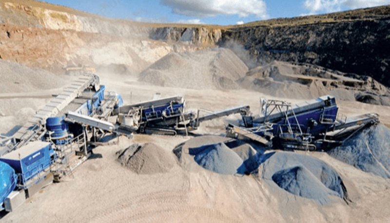   Стационарная дробильная и сортировочная станция