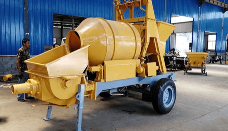   Бетонно-перемешивающий насос