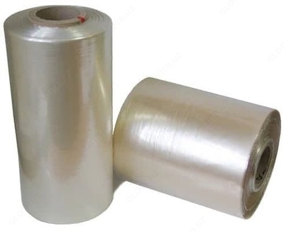 "U" va "T" markali issiqlik bilan qisqaradigan polietilen plyonkasi 0,05-0,1 mm; 0,6 mkm; kengligi 150 sm