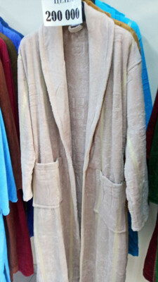 Банный халат бежево-молочного цвета - 220 000 сум / шт.
