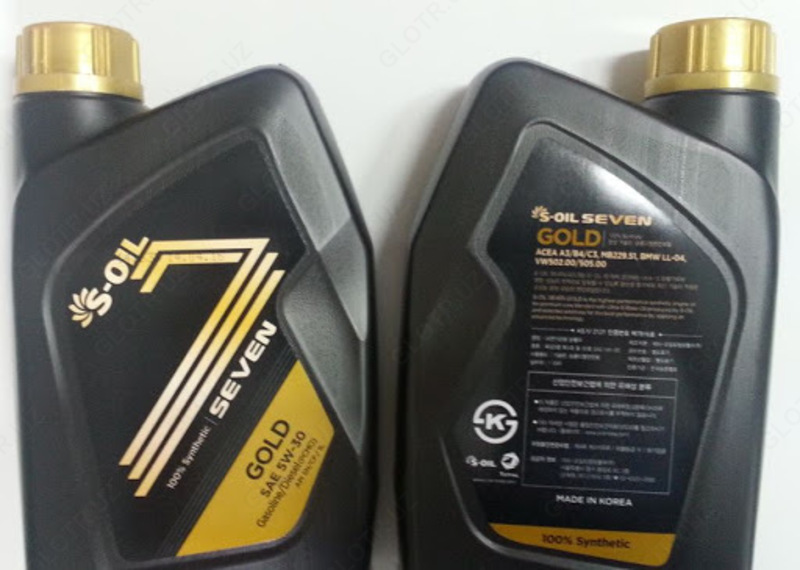 Sintetik yog 'S-oil SEVEN GOLD SAE 5W-30 4l