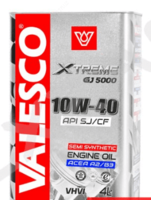 Масло полусинтетическое VALESCO X-TREME GJ5000 SAE API SJ/CF 10W-40 4 л