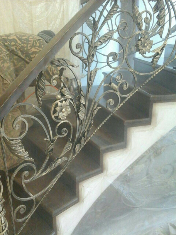 Металлическое лестничное ограждение