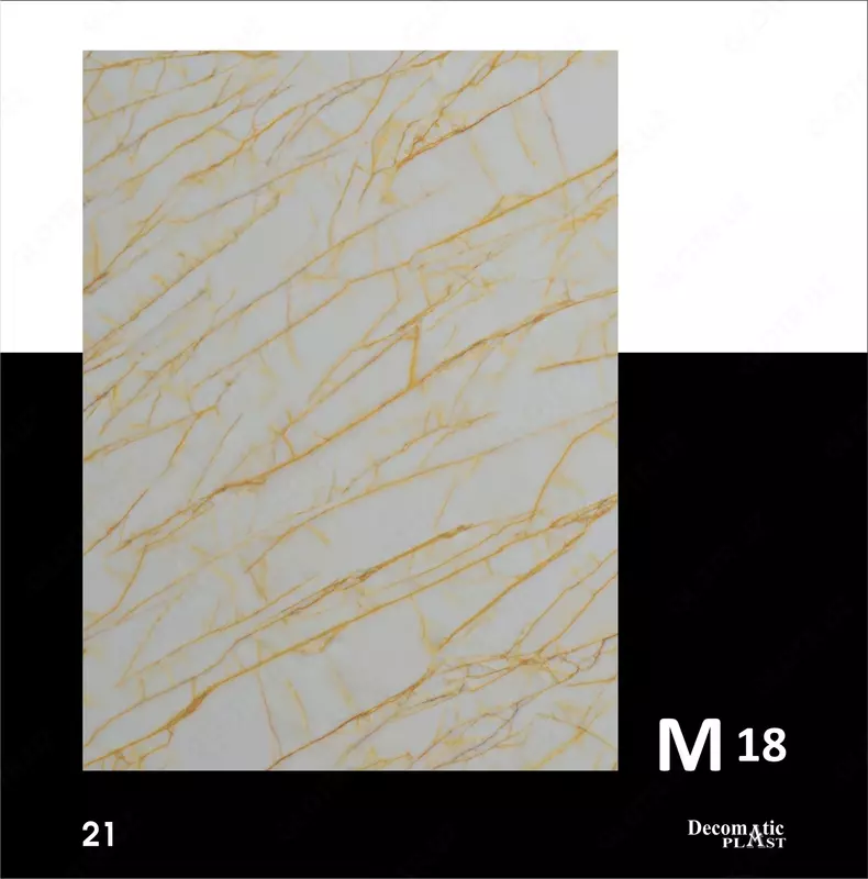 Глянцевая декоративная панель из ПВХ M18  1.22*2.44