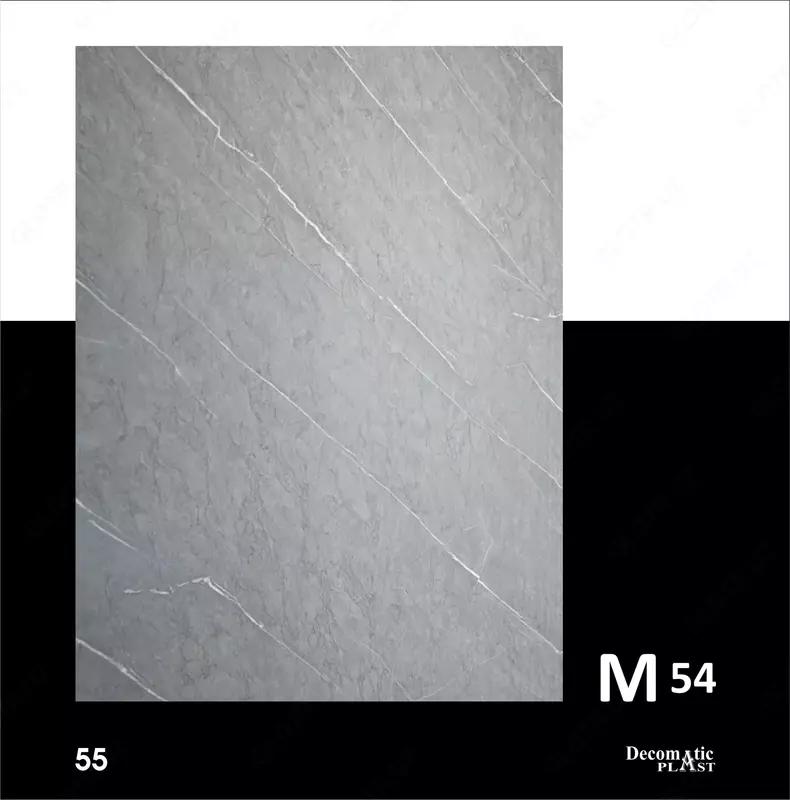  Глянцевая декоративная панель из ПВХ M54  1.22*2.80 - 