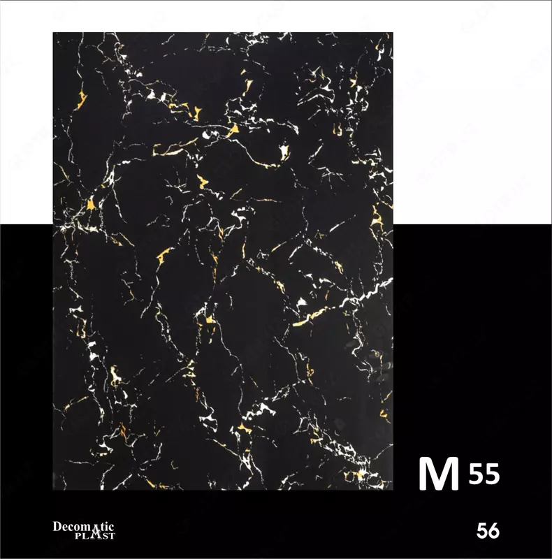 Глянцевая декоративная панель из ПВХ M55  1.22*2.44