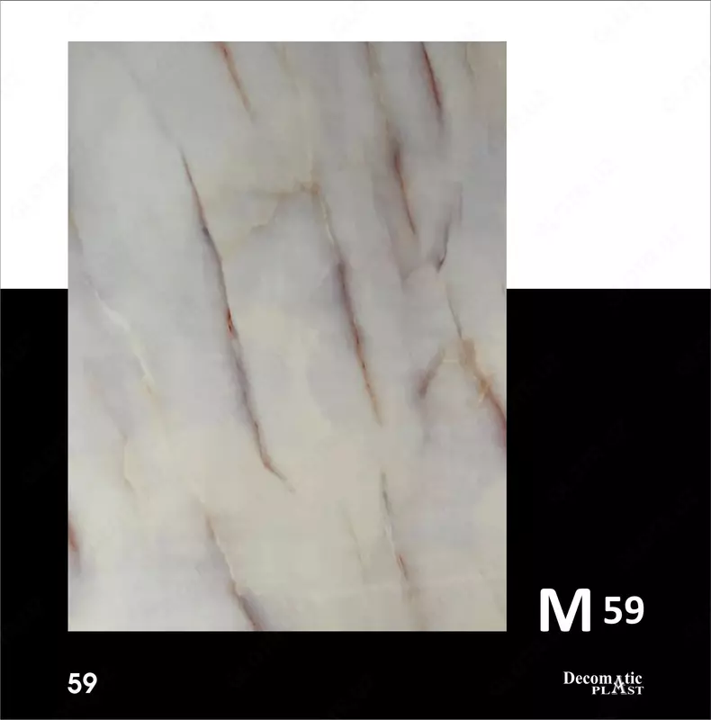 Глянцевая декоративная панель из ПВХ  1.22*2.44 M59