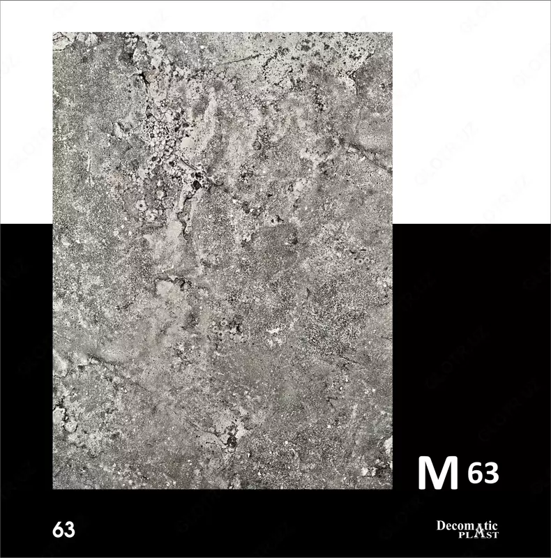  Глянцевая декоративная панель из ПВХ M63  1.22*2.44 - 