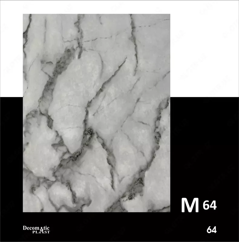  Глянцевая декоративная панель из ПВХ M64  1.22*2.80 - 