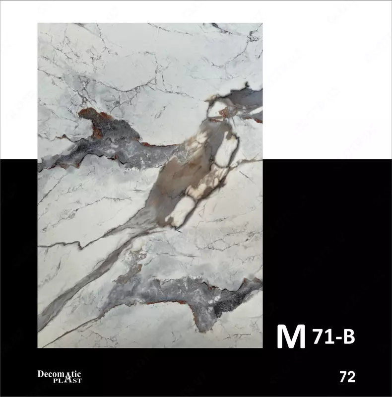 Глянцевая декоративная панель из ПВХ1.22*2.80 M71-B