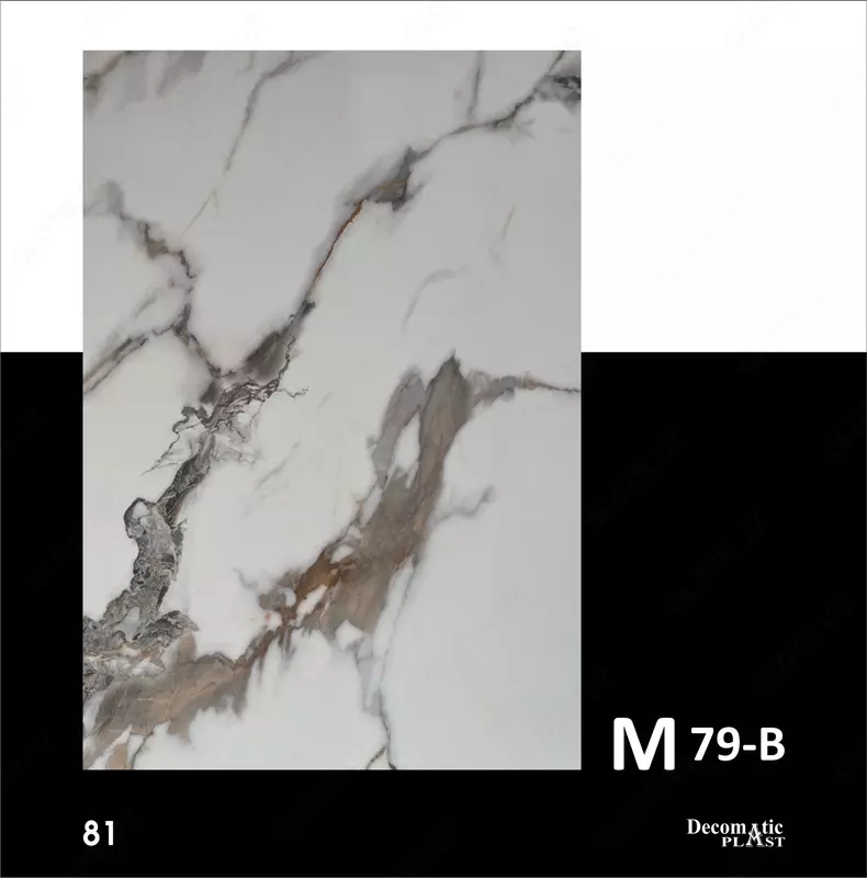 Глянцевая декоративная панель из ПВХ 1.22*2.44   M79-B