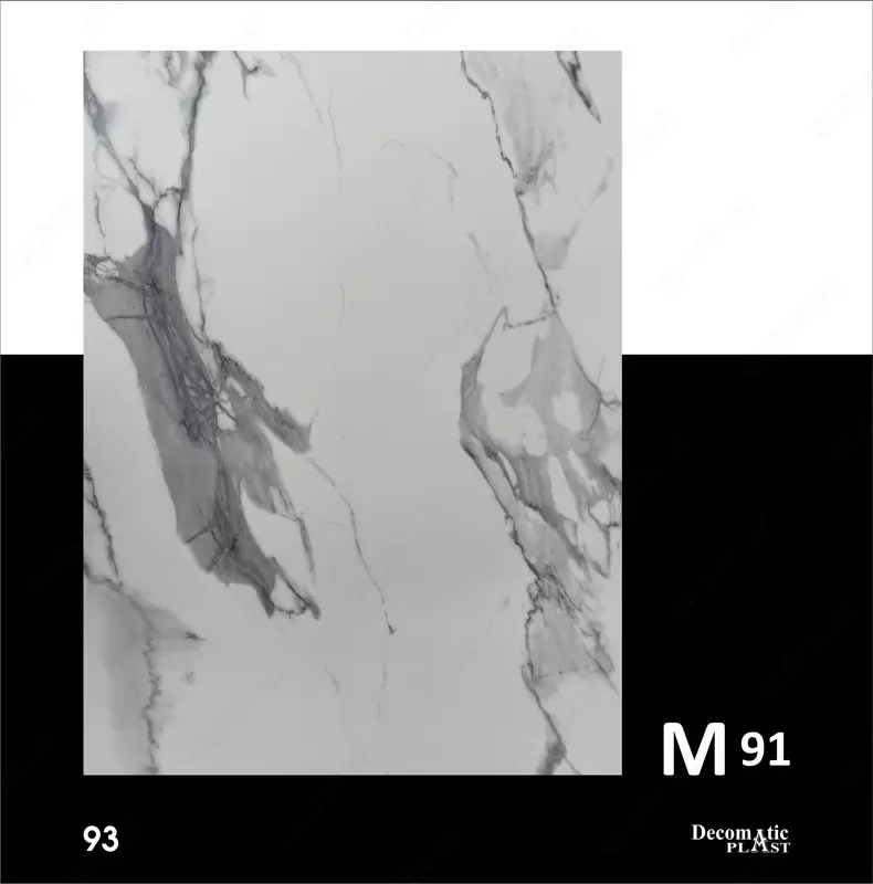  Глянцевая декоративная панель из ПВХ  1.22*2.80 M91 - 