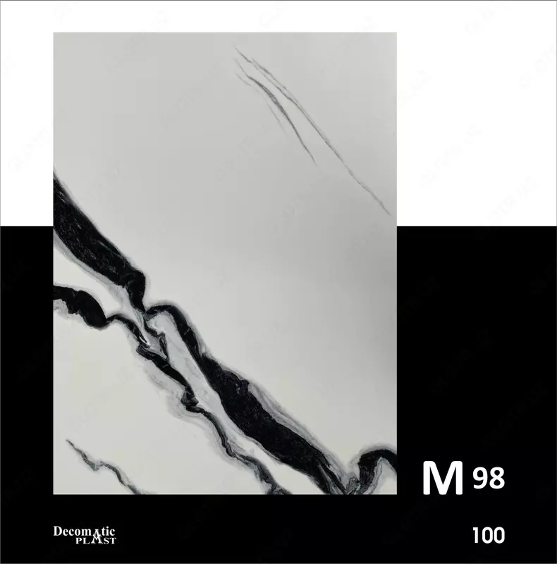 Глянцевая декоративная панель из ПВХ 1.22*2.44  M98