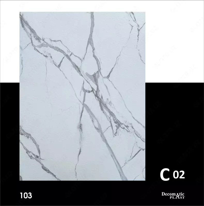 Матовая декоративная панель из ПВХ 1.22*2.80 C02