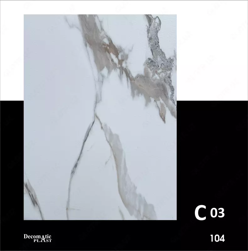  Матовая декоративная панель из ПВХ 1.22*2.80 C03 - 