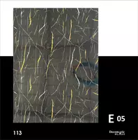 Золотистая декоративная панель из ПВХ 1.22*2.80 E05