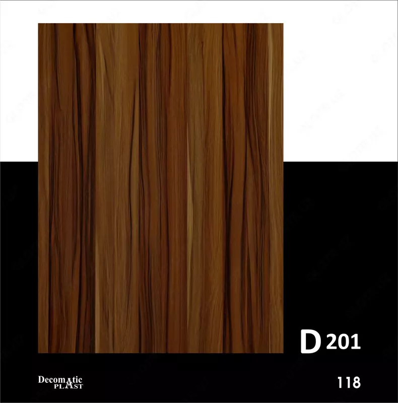  Глянцевая декоративная панель из ПВХ 1.22*2.80  D201 - 