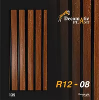 Ребристая декоративная панель из ПВХ R12-08  0.12х2.90