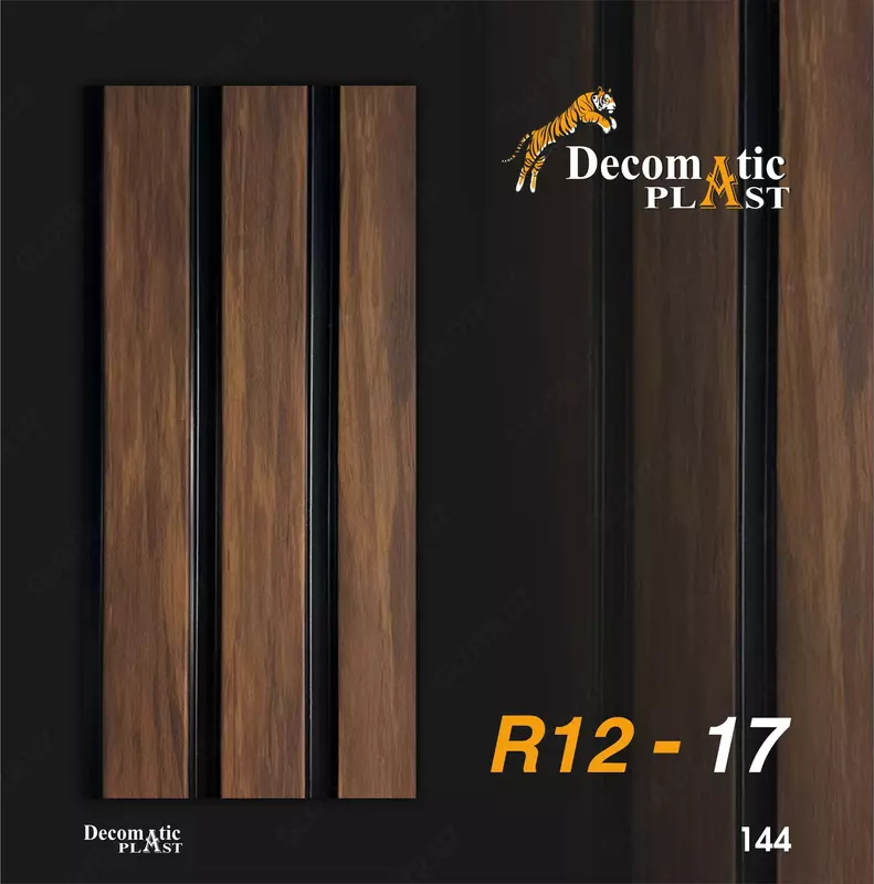 Ребристая декоративная панель из ПВХ R12-17  0.20х2.90