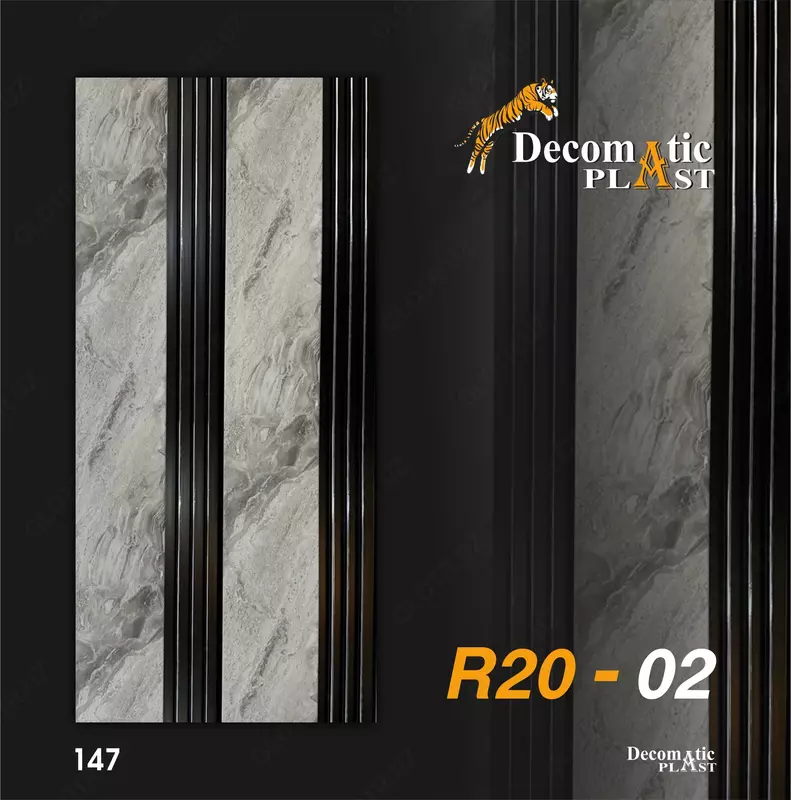 Yivli PVX dekorativ paneli 0.20х2.90