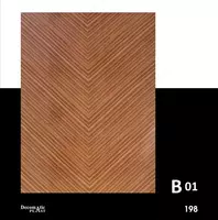 1220 mm x 2800 mm olchamdagi dekorativ PVX panellar B01