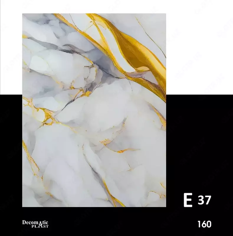 Глянцевая декоративная панель из ПВХ 1.22*2.80 Е 37