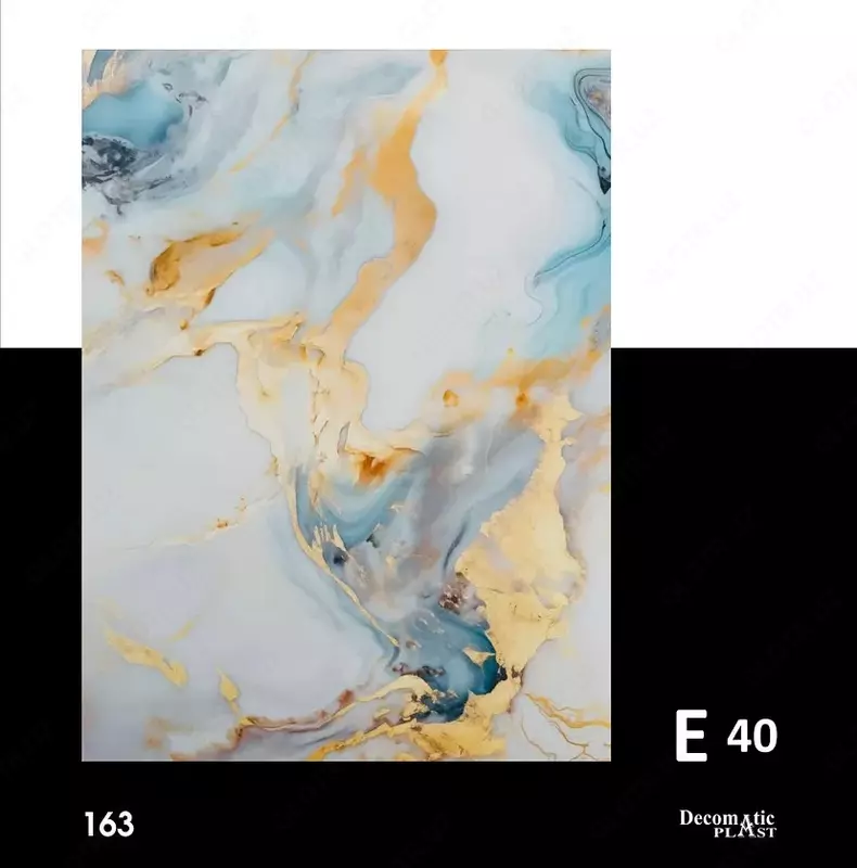 Глянцевая декоративная панель из ПВХ 1.22*2.80 Е 40