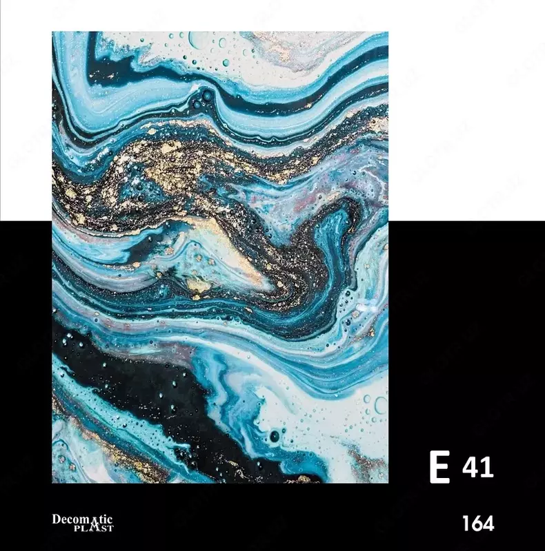 Глянцевая декоративная панель из ПВХ 1.22*2.80 Е 41