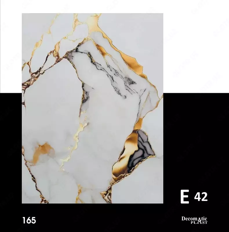 Глянцевая декоративная панель из ПВХ 1.22*2.80 Е 42